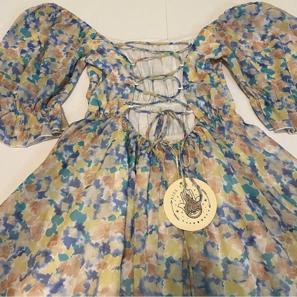 NWT! Kiss The Sky floral Fairy Core dress size small